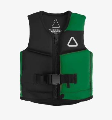 2027 FOLLOW CORP JUNIOR VEST - BLACK/GREEN