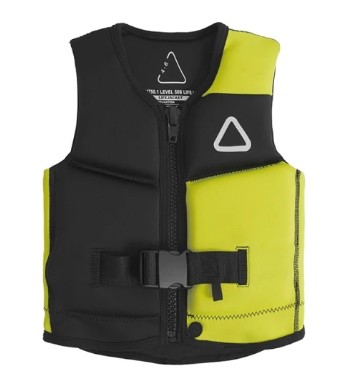 2027 FOLLOW CORP JUNIOR VEST - FLURO YELLOW/BLACK